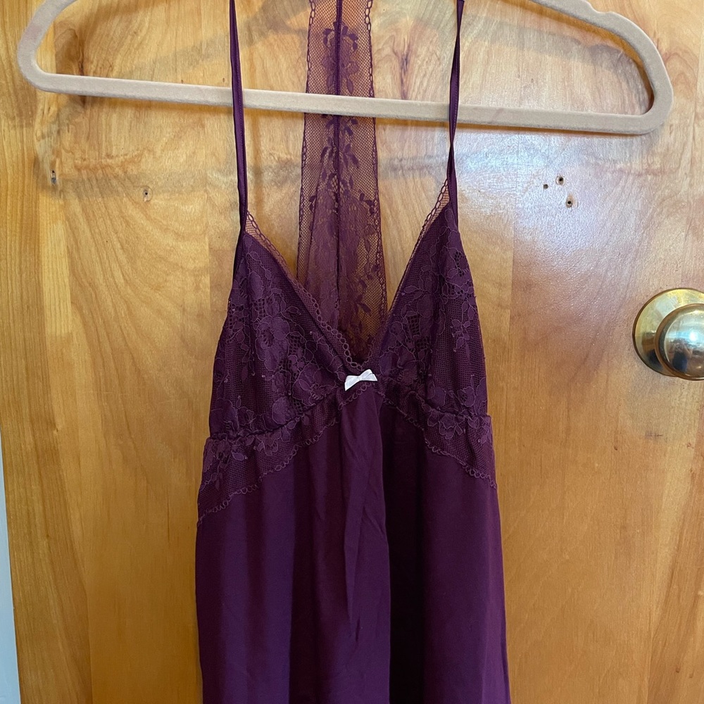 Victoria Secret Sexy Burgundy Lace top and cropped pants